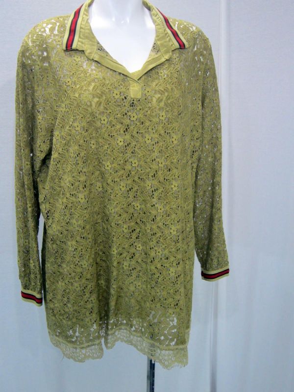 Ladies Lace Top (Olive)